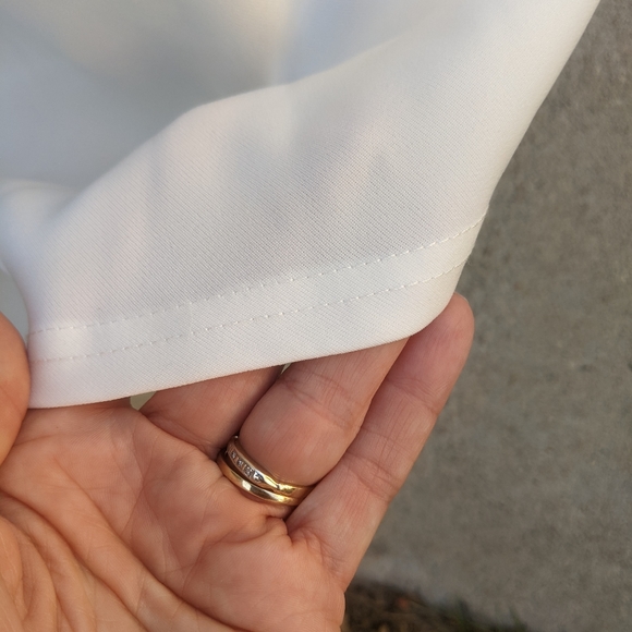 NWT Tadashi Shoji Wedding Gown (Ivory, street size 6, wedding size 8) - Picture 8 of 11